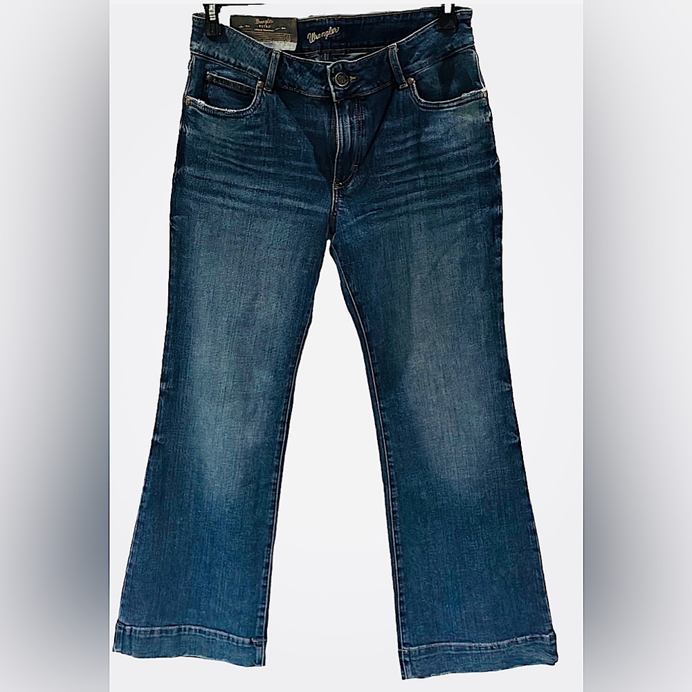 Wrangler Woman’s Retro Mid-Rise Western  Trouser Wide Leg - Size 11